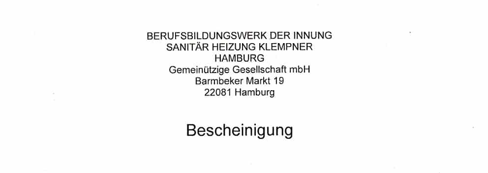Entwässerungstechnik | Abwasser | Handwerkskammer Hamburg | Team Plagemann