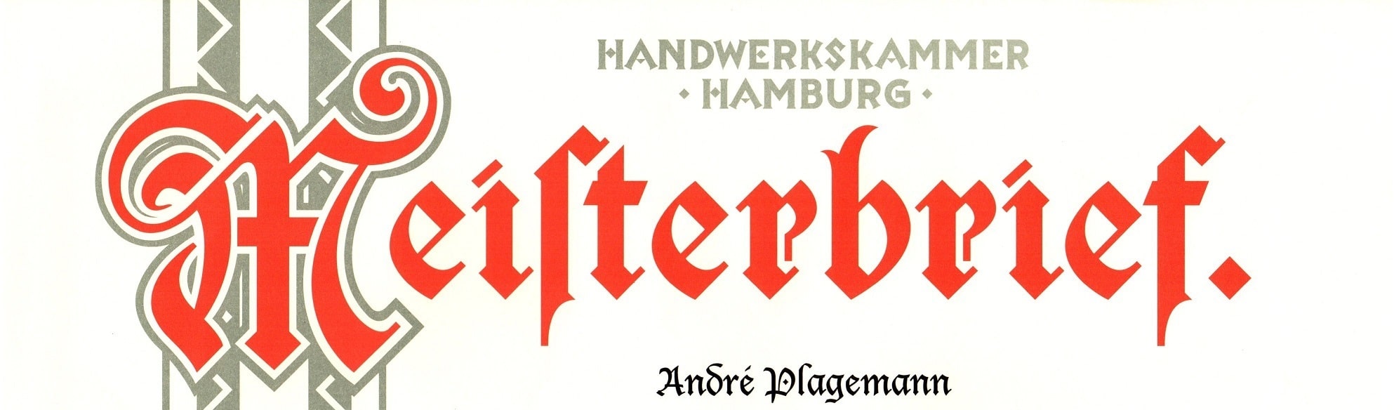 Meisterbrief Handwerkskammer Hamburg | Installteur- und Heizungsbauerhandwerk | Team Plagemann