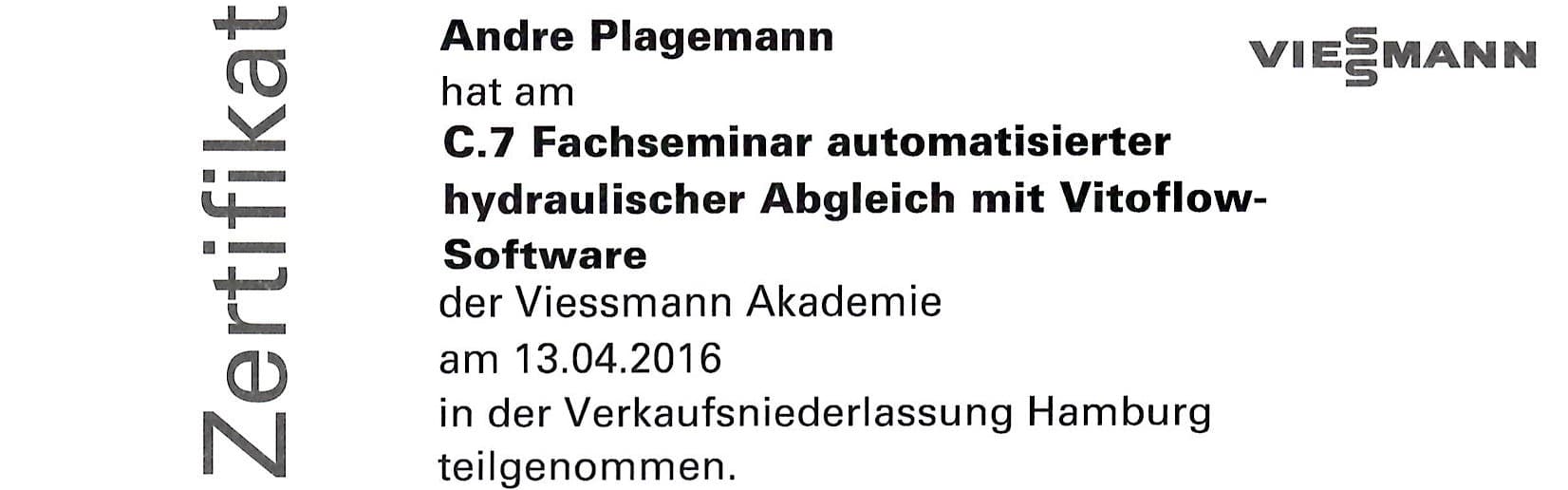 Heizung Hydraulischer Abgleich | Viessmann | Zertifikat | Heizung | Sanitär | Lüftung | Wartung | Notdienst | Alternative Energien | Team Plagemann | Braunschweig | Salzgitter | Wolfenbüttel | Helmstedt | Wolfsburg
